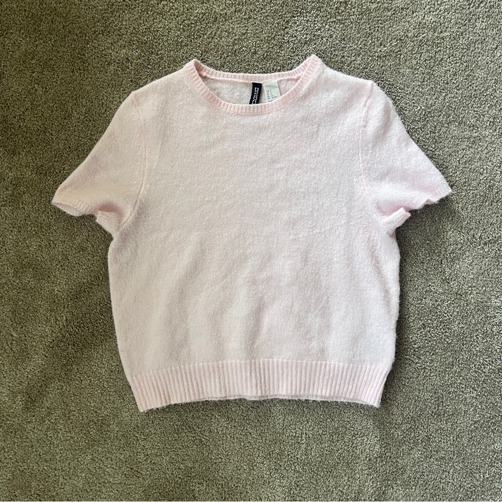 H&M Soft Pink Knit Top